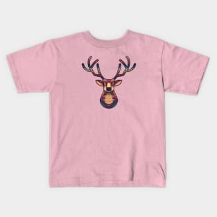 Deer artwork , deer design, deer art, deer colorful design, deer gift Kids T-Shirt